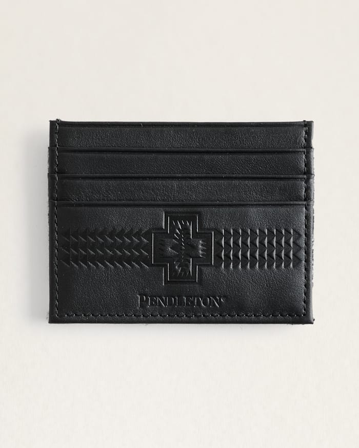 ROCK POINT WOOL/LEATHER SLIM WALLET